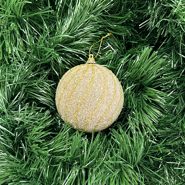 BOLA DECOR CHAMPANHE 8CM