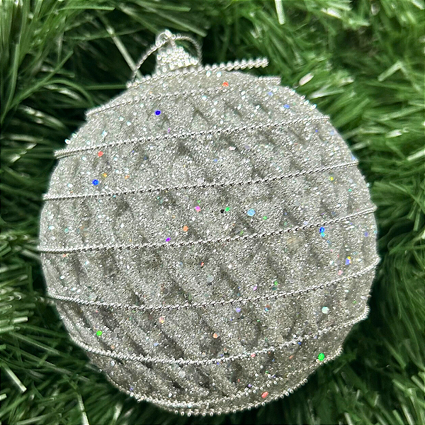 Bola Decorada Cz 10 cm c/3