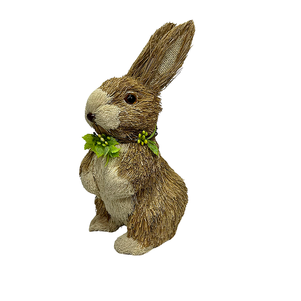 COELHO PASCOA PALHA MARROM BEGE
