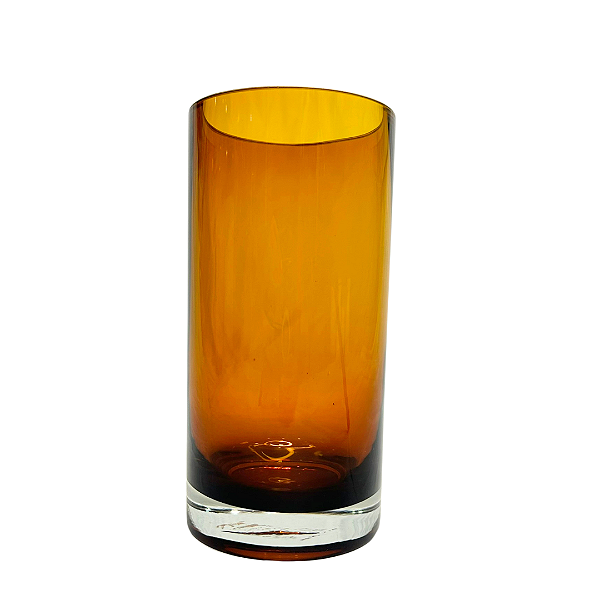 VASO  VIDRO AMBAR 24,5cm