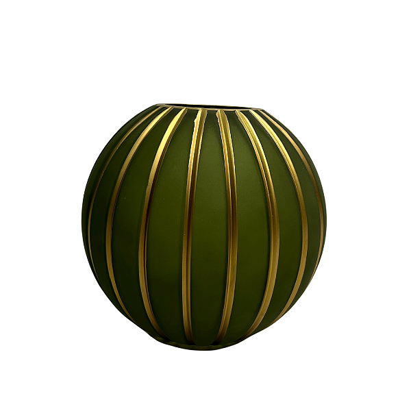 VASO DECOR VIDRO VERDE