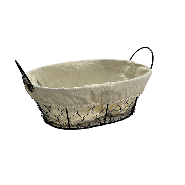CESTA OVAL DE FERRO 35X28