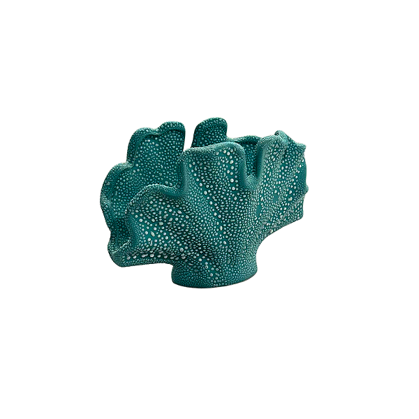 PORTA GUARDANAPO CORAL AZUL