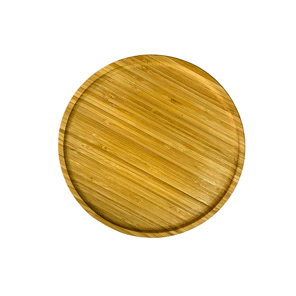 Bandeja Prato Bambu Redondo 20 cm