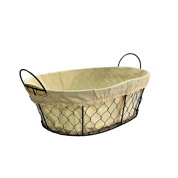 CESTA OVAL DE FERRO