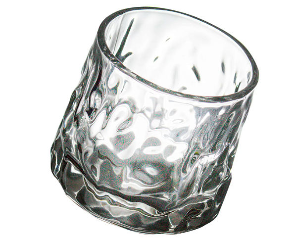 Copo baixo giratório para whisky frost em vidro