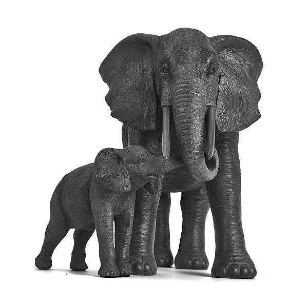 ESCULTURA ELEFANTE EM POLIRRESINA DECORATIVO