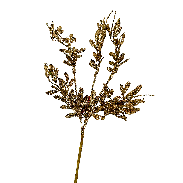 Galho decor dourado