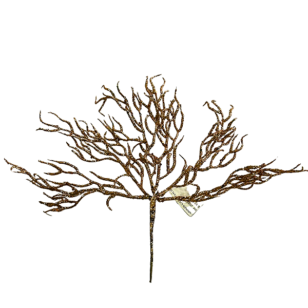 FOLHA GRASS C/GLITTER  BRONZE