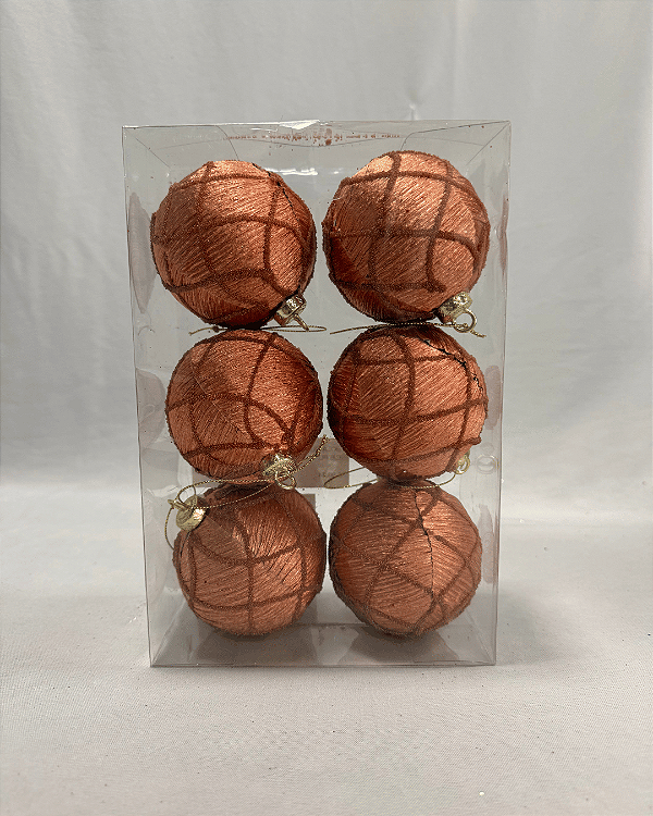 BOLA QUADRICULADA 8CM JOGO COM 6 PC