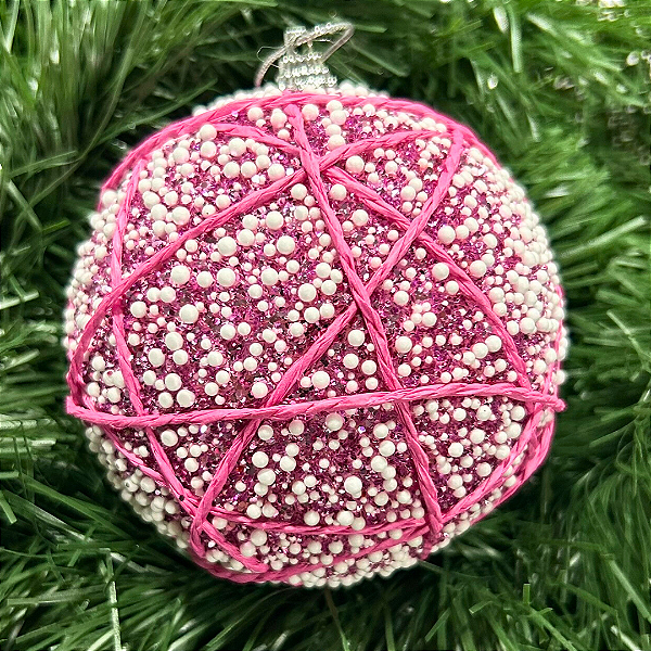 Bola Natal Decorada 10cm