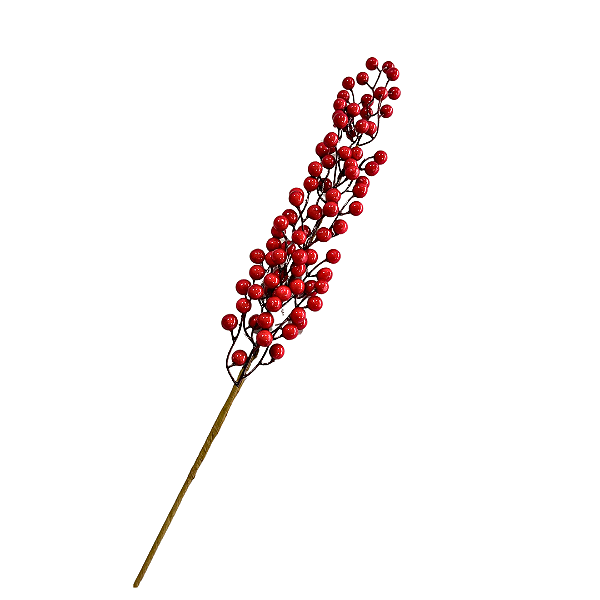 GALHO NATAL GRANDE FRUTAS VERMELHO 80CM