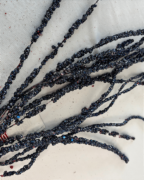 GALHO NATAL AZUL 63cm