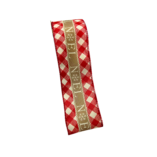 FITA NATAL ARAMADA TECIDO NOELBEGE VERMELHO