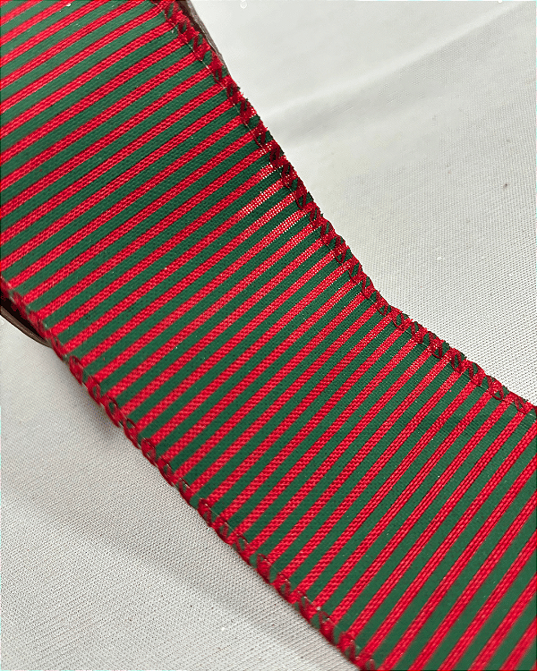 FITA ARAMADA VERMELHO/VERDE 6,3cmX9,14m