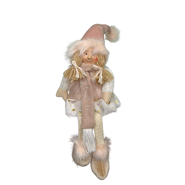 Boneca Sentada Natal 22cm