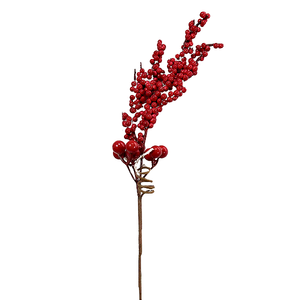 Galho Decorativo Berry Natal 32cm