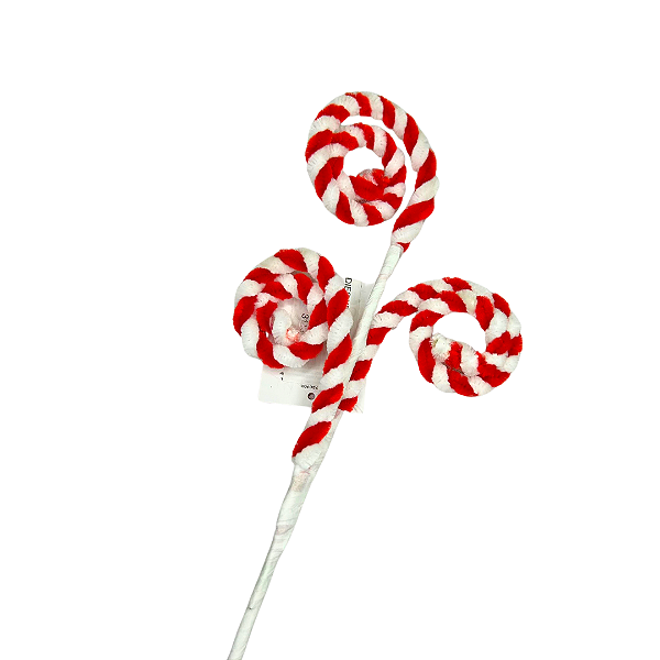 GALHO DECORATIVO NATAL CANDIES 37CM