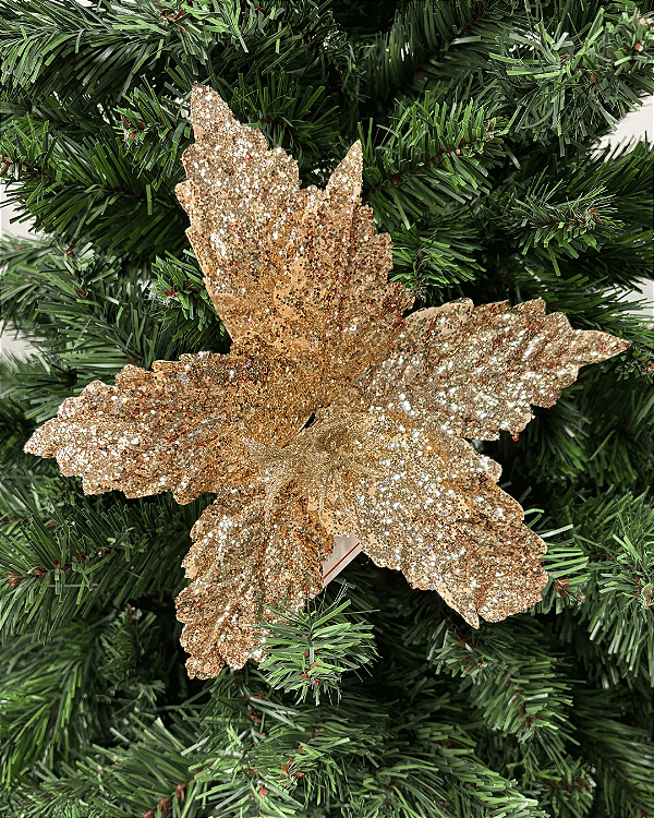 DEC FLOR POINSETIA CHAMPANHE