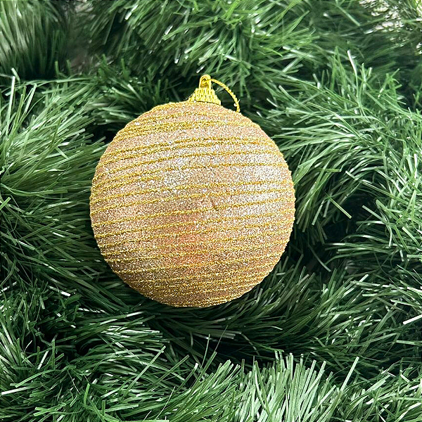 Bola Natal Decorada 10cm