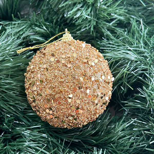 Bola Natal Decorada 10cm