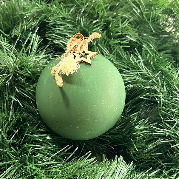 Bola Natal Decorada 10cm
