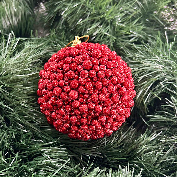 Bola Natal Decorada 10cm