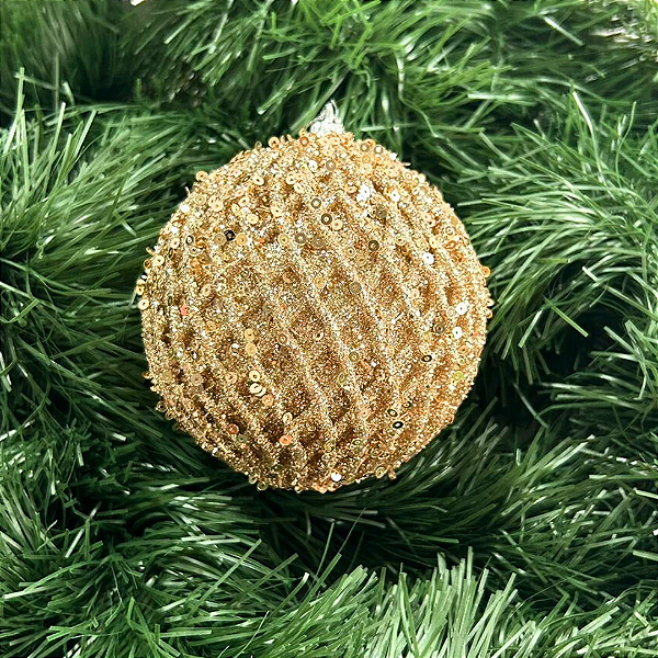 Bola natal  Decorada 10cm
