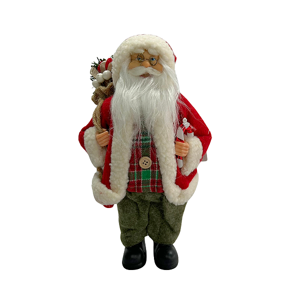 PAPAI NOEL NATAL EM PÉ 30cm