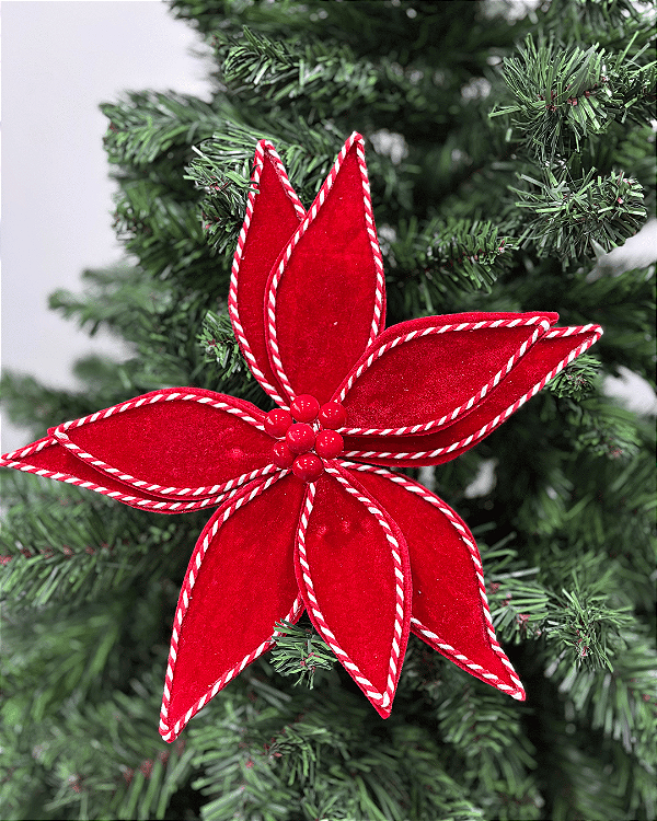 POINSETIA VELUDO VERMELHO 40cm