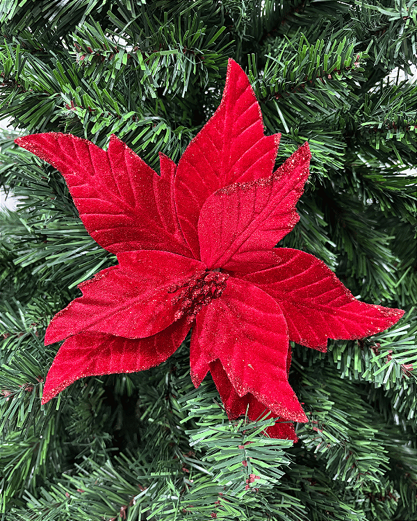 FLOR DEC POINSETIA VRM 15cm () C/1 UN