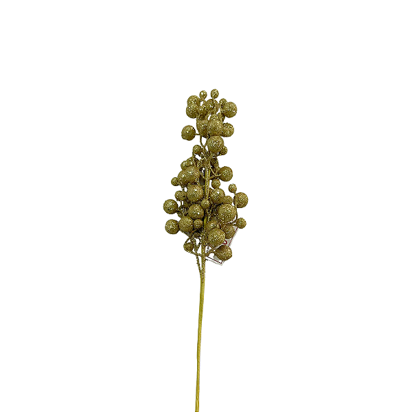GALHOS NATAL GRANDE C/FRUTAS OURO 60cm