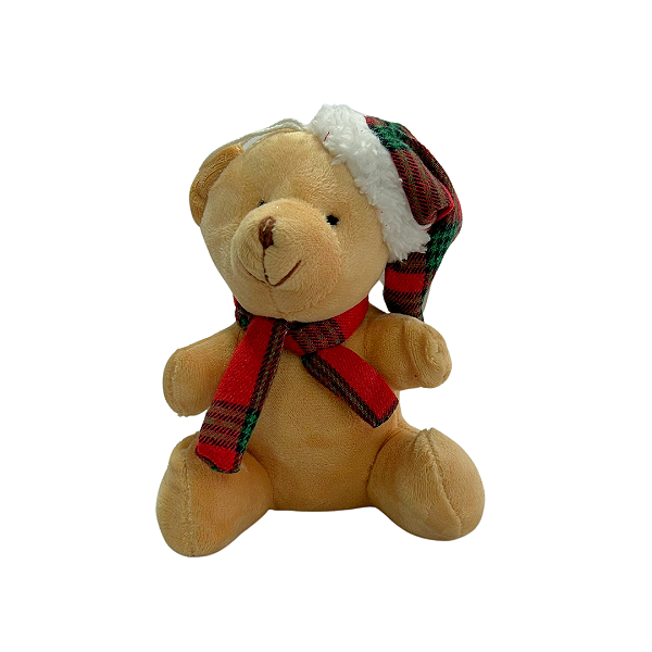 MINI BOX NATAL URSO C/GORRO 15cm