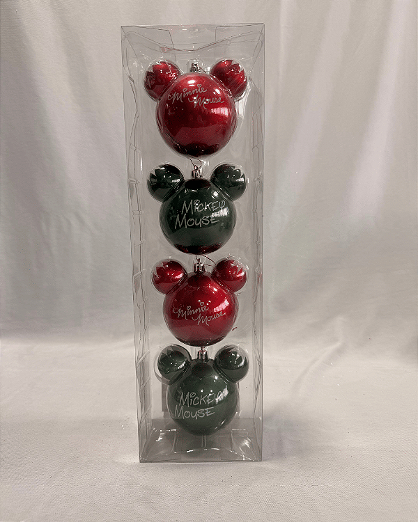 BOLA MICKEY MINNIE 8CM JOGO COM 3 PC