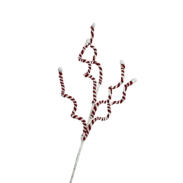 CANDY CANE NATAL VERMELHO BRANCO 63cm