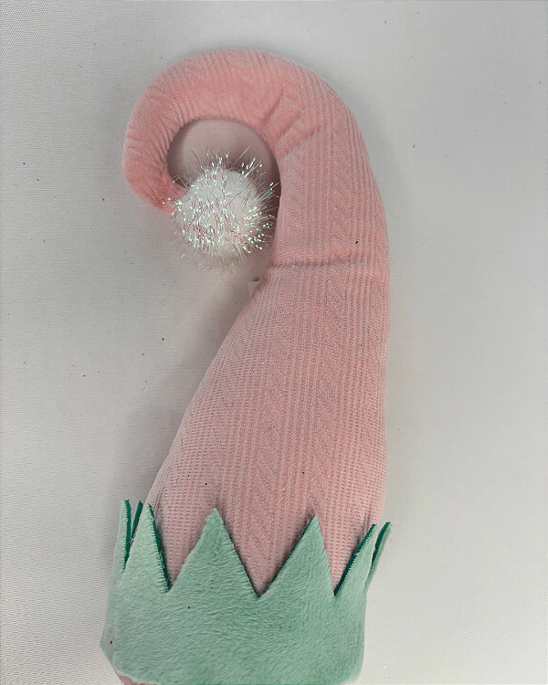CHAPEU DE ELFO NATAL PICK VERDE/ROSA 43cm