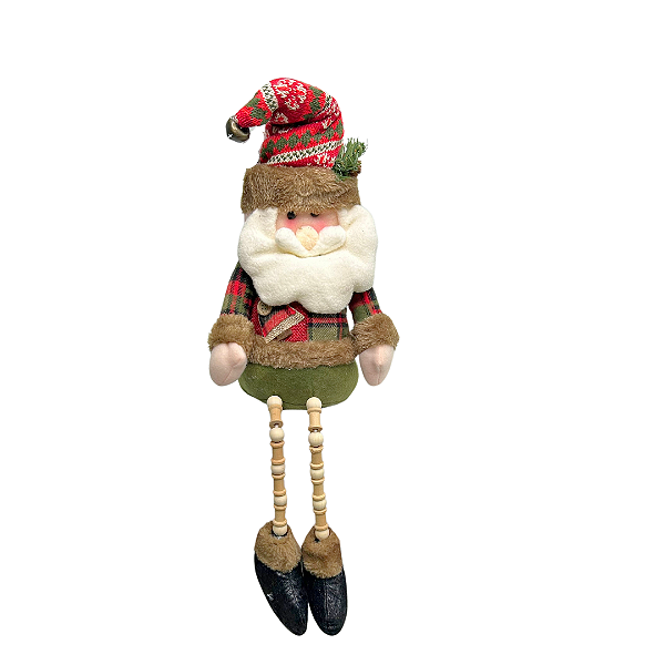 BONECO NATAL PAPAI NOEL SENTADO 44cm
