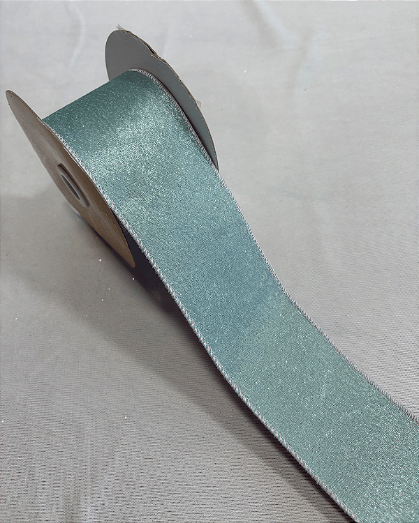 FITA ARAMADA VELUDO AZUL CLARO 6,3cm x 9,14m