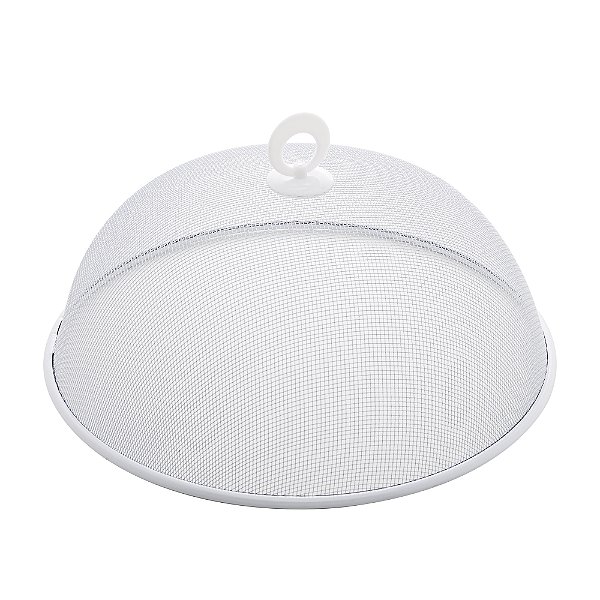 TELA PROTETORA P/ALIMENTOS DE METAL BRANCA 24CM X 10CM