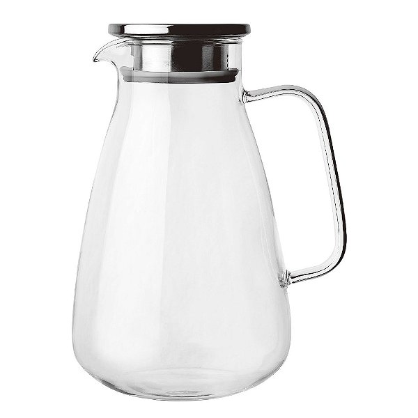 Jarra Twinkle em vidro com tampa em aco inox 2,2L