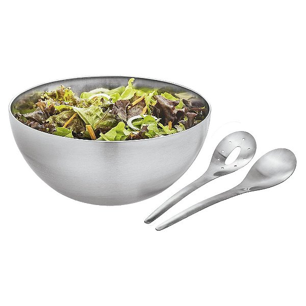Saladeira Semplice em aco inox D24cm