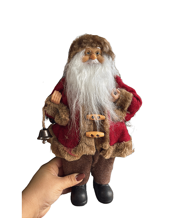 PAPAI NOEL NATAL EM PE (VERMELHO) 30cm