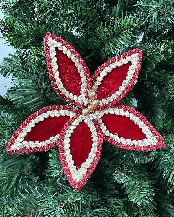 H.BICO PAPAGAIO NATAL AVELUDADO (VERMELHO) 19cm