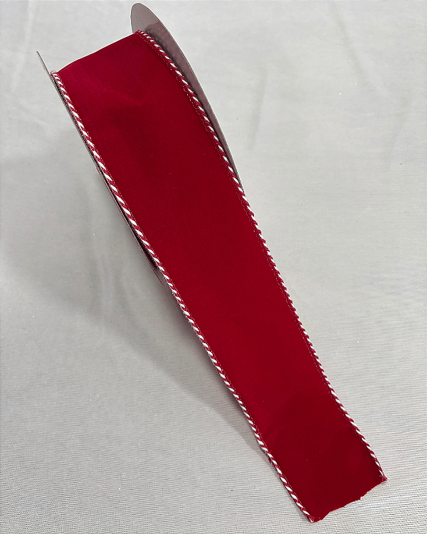 FITA ARAMADA BORDAS LISTRADAS VRM/BCO 6,3cm x 9,14m