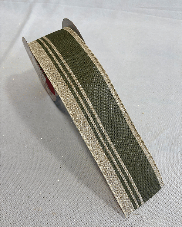 FITA ARAMADA DE JUTA C/ FAIXA VERDE 6,3CM X 9,14M