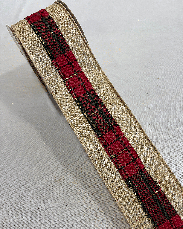 FITA ARAMADA XADREZ/JUTA 6,3cmX9,14m