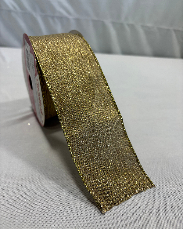 FITA ARAMADA DOURADO 6,3cm x 9,14m