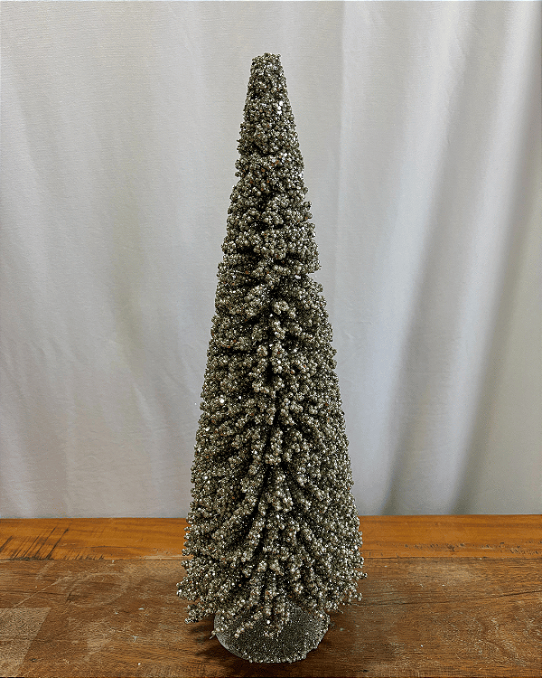 ARVORE NATAL DECORARIVA PRATA  50cm