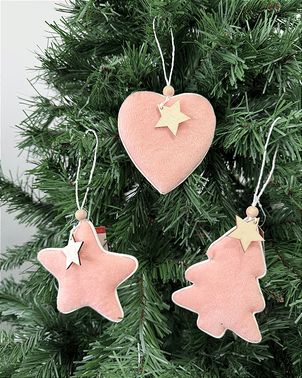 PENDENTES DECORARIVOS ROSA 10cm