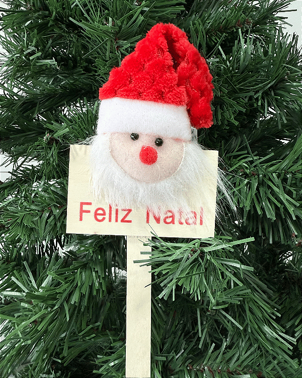 PLACA PAPAI NOEL 24cm